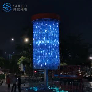 3D cube interaktivní 3D crystal ohňostroj světlo